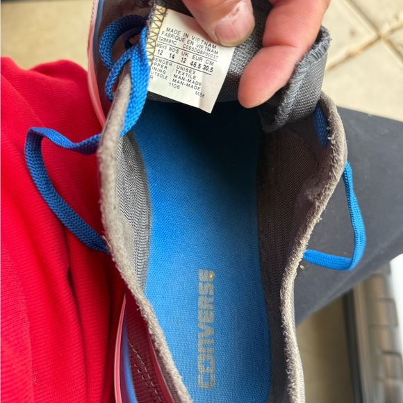 Converse Gray Sneakers with Blue Accents - Picture 6 of 6